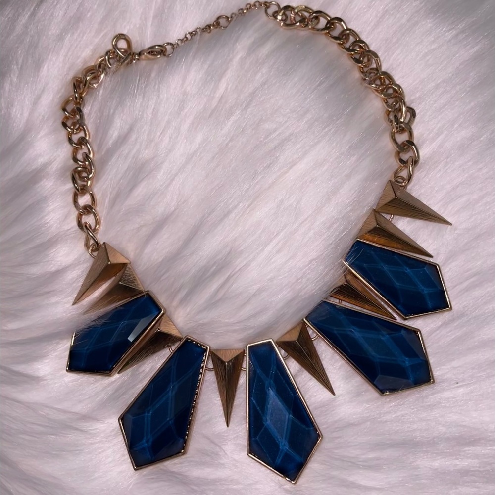 Blue Statement Necklace
